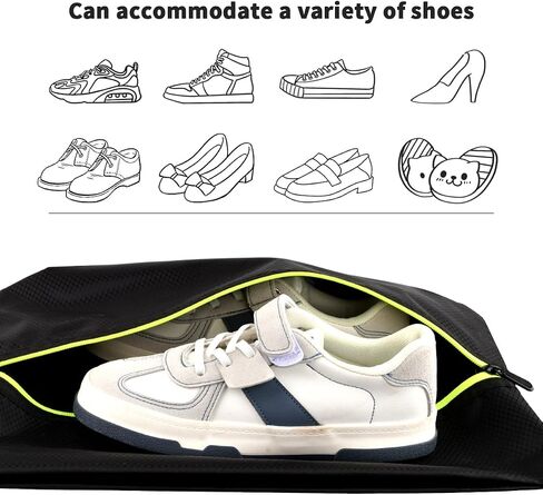 Shoe Bags for Travel - Set of 3 PackLarge Capacity Travel Shoe Bags - Waterproof, Dust-Proof TPU Fabric Shoe Bags for Men & Women - Multi-Functional & Durabl (TPU) in Saudi Arabia