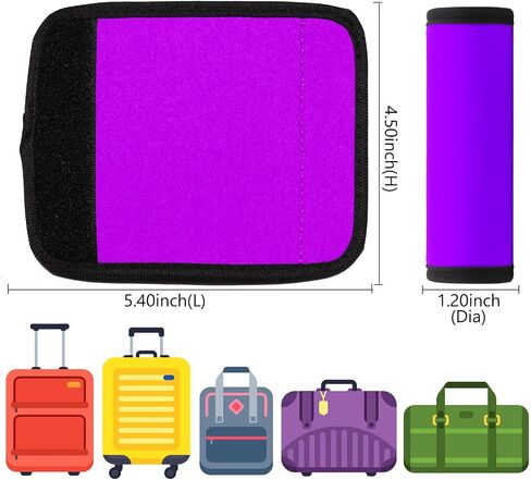 Luggage Handle Wrap 6 Pack-Neoprene Luggage Handle Wraps For Suitcase/Beach Bag/Backpacks Bright Suitcase Identifiers Travel Accessories For Airplane (6 Colors) in Kuwait