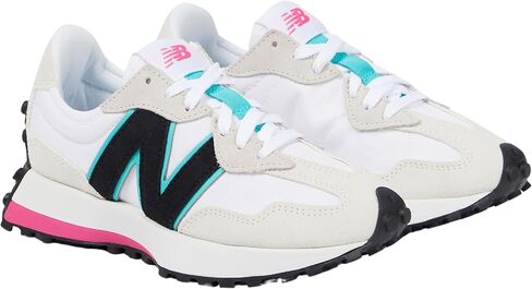 حذاء رياضي نسائي من New Balance 327، رمادي/زيتوني، 8.5 متوسط ​​أمريكي in Kuwait