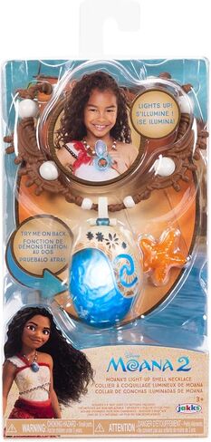 Disney Moana 2 Moana's Necklace Magical Sea Shell Star Light-Up Necklace for Girls Role Play and Dress Up, Officially Licensed, Great Birthday & Holiday Gift in Saudi Arabia