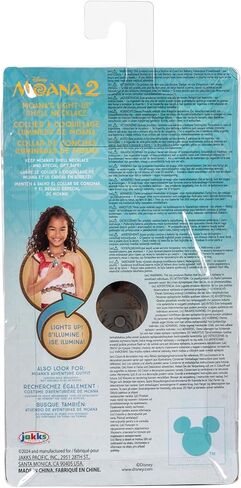 Disney Moana 2 Moana's Necklace Magical Sea Shell Star Light-Up Necklace for Girls Role Play and Dress Up, Officially Licensed, Great Birthday & Holiday Gift in Saudi Arabia