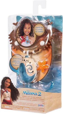 Disney Moana 2 Moana's Necklace Magical Sea Shell Star Light-Up Necklace for Girls Role Play and Dress Up, Officially Licensed, Great Birthday & Holiday Gift in Saudi Arabia