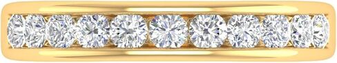 FINEROCK 1/2 Carat Channel Set Diamond Wedding Band Ring in 14K Gold in Kuwait