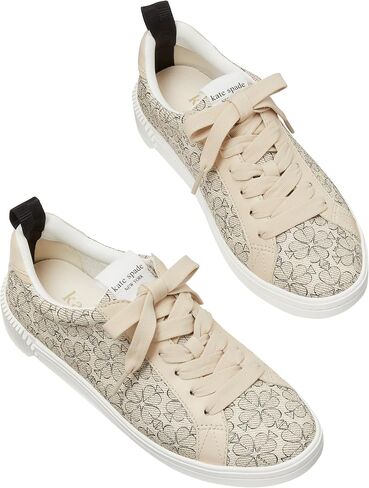 kate spade new york Women's Spade Flower Lace Up Sneaker in Saudi Arabia