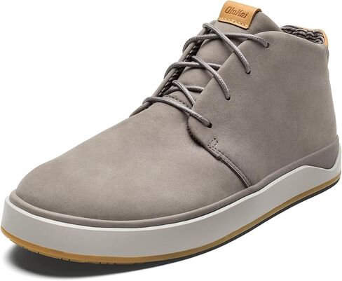 أحذية OLUKAI Papaku 'Ili الرجالية، جلد متين مقاوم للماء، بطانة مبطنة مريحة، وسادة أسفل القدم طوال اليوم in Kuwait