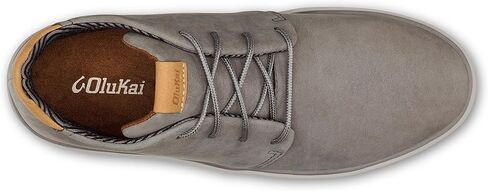 أحذية OLUKAI Papaku 'Ili الرجالية، جلد متين مقاوم للماء، بطانة مبطنة مريحة، وسادة أسفل القدم طوال اليوم in Kuwait