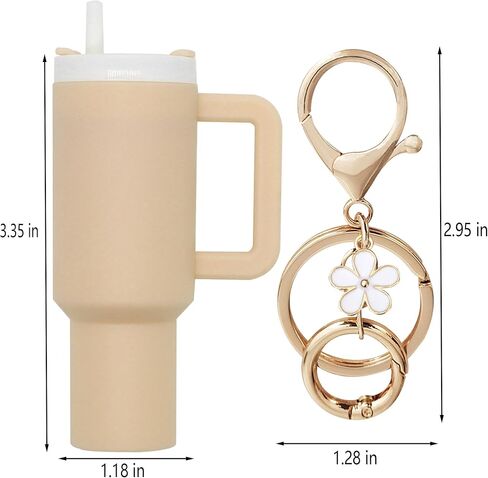 إكسسوارات سلسلة مفاتيح صغيرة لكوب ستانلي، حلية مفاتيح لطيفة على شكل كوب للنساء وحقيبة يد وحقيبة ظهر in Kuwait