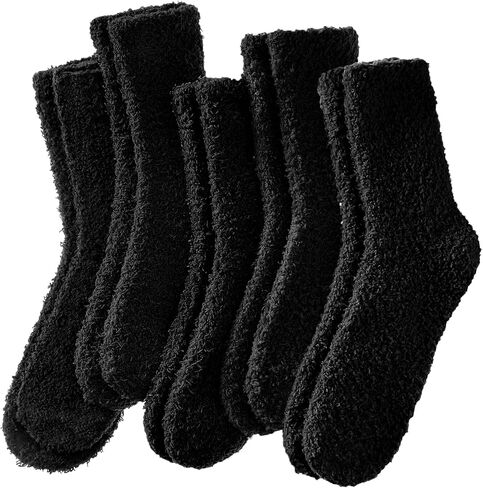 Josnown Fuzzy Socks for Women Cozy Soft Fluffy Slipper Socks Warm Winter Plush Sleep Socks Christmas Gifts for Women in Saudi Arabia