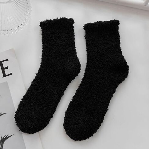 Josnown Fuzzy Socks for Women Cozy Soft Fluffy Slipper Socks Warm Winter Plush Sleep Socks Christmas Gifts for Women in Saudi Arabia