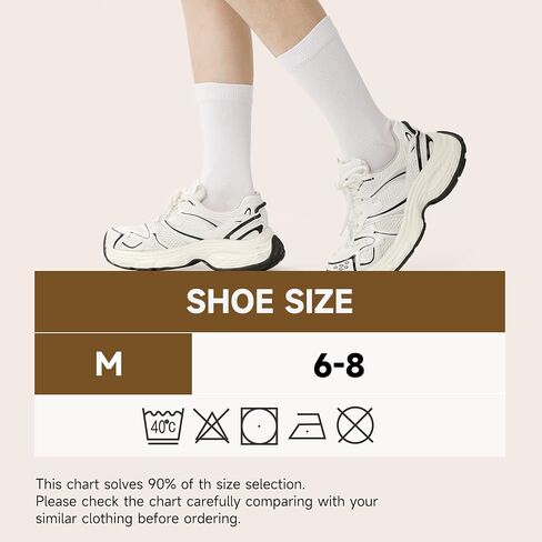 BAMBOO COOL Women's Dress Socks Bamboo Viscose Thin Breathable Crew Socks for Women, Casual Lightweight Comfort 8 Pack in Saudi Arabia