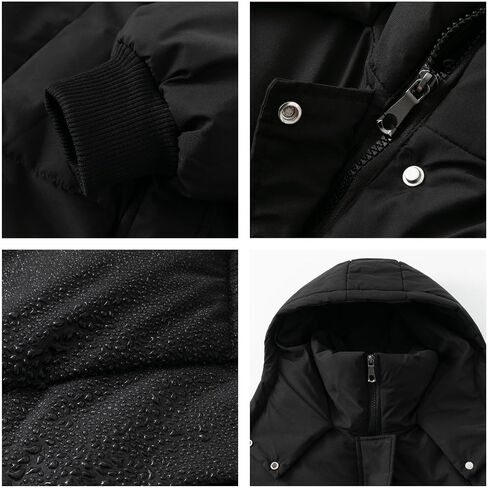 PUFFIT Long Puffer Jacket for Women,2024 Thickened Winter Coat Hooded with Deep Pockets, Ladies Warm Winter Jacket in Saudi Arabia