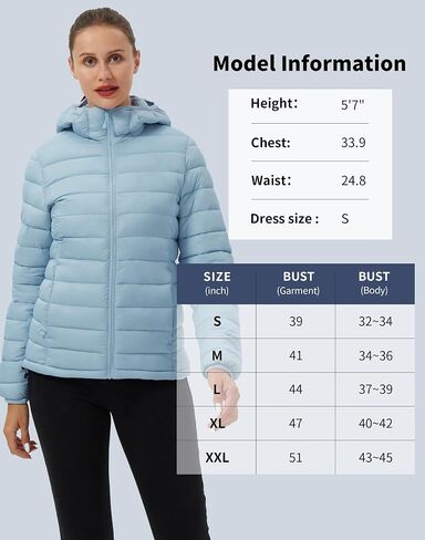 Pioneer Camp Women's Packable Puffer Jacket Winter Light Weight Water-Repellent Quilted Coat with Hood in Saudi Arabia
