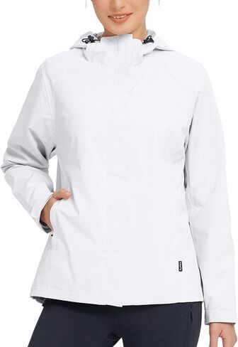 BALEAF Womens Rain Jacket Waterproof Lightweight Hooded Windbreaker Hiking Traveling Outdoor Raincoat in Saudi Arabia