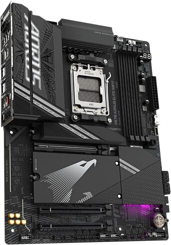 GIGABYTE X670 AORUS Elite AX (AM5/ LGA 1718/ AMD/ X670/ ATX/ 5 Year Warranty/ DDR5/ Quad M.2/ PCIe 5.0/ USB 3.2 Gen2X2 Type-C/AMD WiFi 6E/ 2.5GbE LAN/Q-Flash Plus/M.2 EZ-Latch/Gaming Motherboard) in Saudi Arabia