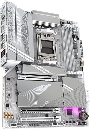 GIGABYTE X670 AORUS Elite AX (AM5/ LGA 1718/ AMD/ X670/ ATX/ 5 Year Warranty/ DDR5/ Quad M.2/ PCIe 5.0/ USB 3.2 Gen2X2 Type-C/AMD WiFi 6E/ 2.5GbE LAN/Q-Flash Plus/M.2 EZ-Latch/Gaming Motherboard) in Saudi Arabia
