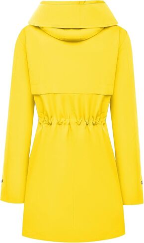 Bloggerlove Rain Jacket for Women Waterproof with Hood Trech Coat for Women Lightweight Raincoats Long Windbreaker in Kuwait