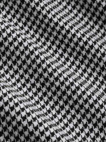 CIDER Houndstooth High Waist Belted Wide Leg Trousers in Kuwait