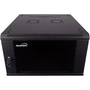 NavePoint 22U IT جدار جبل خادم شبكة بيانات خزائن بيانات رف زجاج باب قفل عجلات