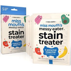 Miss Mouth's Messy Eater Stain Treater and Messy Steppers Shoe Cleaner Magic Duo - Stain Remover for Clothes, Carpet, Upholstery and Shoe Cleaner for Sneakers, Leather, Cloth, Mesh