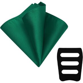Handkerchiefs for Men, Mens Handkerchiefs with Pocket Square Holder for Suit Tuxedo Wedding Party Prom Business