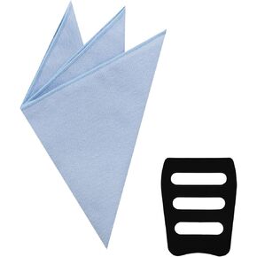 Pocket Squares for Men, 9"" Cotton Handkerchiefs Men Women with Pocket Square Holder for Suits Business Wedding