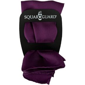 Plum Pocket Square & Pocket Square Holder, Large