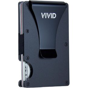 VIVID Minimalist Carbon Fiber Wallet for Men - Slim, Modern, RFID Blocking, Scratch Resistant, Credit Card Holder, Easy Access Cards, Money Clip, Mens Wallet in Saudi Arabia