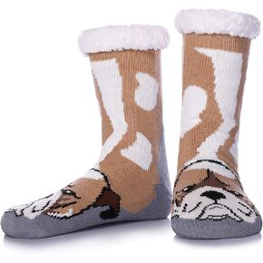 جوارب SDBING للرجال مع مقابض شتوية دافئة ومريحة وسميكة وغامضة في الأماكن المغلقة جوارب منزلية منفوشة in Kuwait