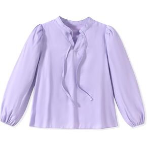 Little Girl Long Sleeve Casual Shirt for 6-12 Years