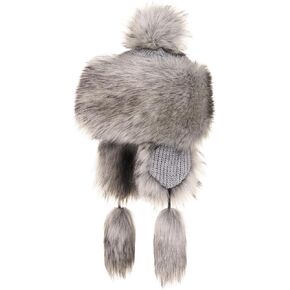 Futrzane Classic Ear Flaps Hat - Fur Trapper Hat for Women - Winter Ushanka Hat