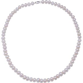 Classic white pearl necklace women's simple natural freshwater pearl necklace Thanksgiving birthday gift