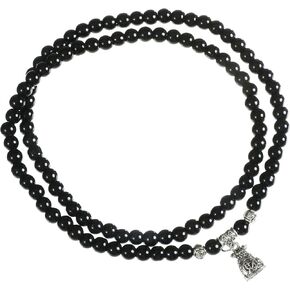 2pcs 8mm and 6mm Natural Volcanic Stone Perfumed Stone Bracelet with Jewelry Protection Case Men's Bracelet