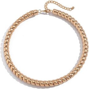 Dainty Necklaces for Women, Gold Plated Cubic Zirconia Crystal Adjustable Stackable Choker Pendant Necklace Design Jewlery for Party Anniversary in Kuwait