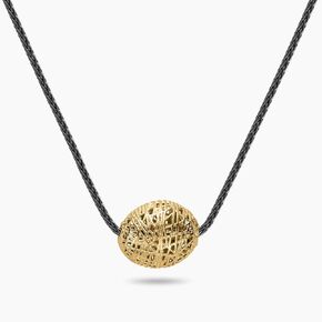14K Yellow Gold Pendant Necklaces With Pebble-like/Round/Geometric Circular Shaped Gold Pendant In A Silver Chain, Lobster, Pendant Necklaces For Women, Fine Jewelry, Gift For Her, Jewelry For Women