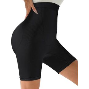 Women's High Waisted Shapewear Shorts Tummy Control Thigh Slimmer Seamless Body Shaper Butt Lift Shorts Under Dress