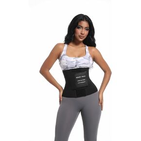 Women's Waist Trainer Corset, Tummy Control Shapewear Belt for Workout, Black