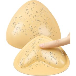 PRETTYWELL Sticky Bra Pads Inserts, Double Sided Reusable Sticky Bra Inserts Push Up Pads, Bikini Invisible Breast Enhancers