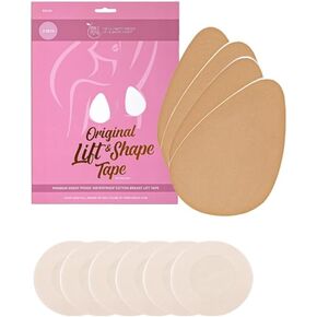 Original Lift & Shape Boob Tape [A-K Cups] - 2 Pairs of Boob Tape & 3 pairs Nipple covers