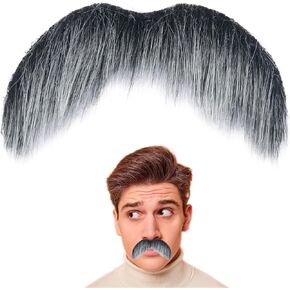 Fake Mustache for Men Classic Halloween Self Adhesive Fake Beard Novelty Stick On Fake Mustaches