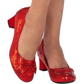 Rubies Women's Red Sequin Adult Pump Costume Footwear