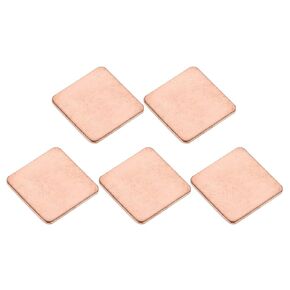 DMiotech 20 Pack 15 x 15 x 0.8mm Copper Pad Thermal Kit IC Chips Heatsink Cooler Shim for Cooling PC Laptop