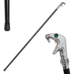 45.3" Lucius Costume Cane Malfoy Walking Stick Snake Staff for Cosplay, Costume Dress-Up Props, Collection