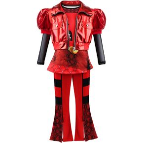 Rise of Red Costume Kids, Red Costumes Girls 3PCS Outfit