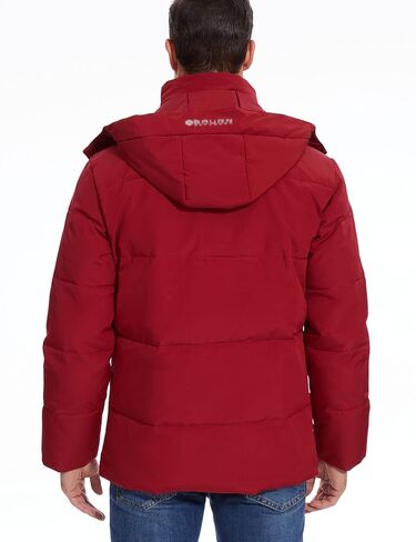 Flygo Puffer Jacket Men Winter Coats Waterproof Down Jackets Thicken Insulated Hooded Quilted Parka Snow Jacket in Saudi Arabia