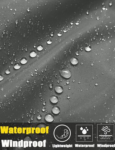COOFANDY Men's Packable Waterproof Rain Jacket Lightweight Pullover Raincoat With Hood For Hiking Travel Running in Kuwait