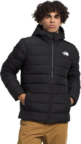 THE NORTH FACE Men's Aconcagua Insulated Hooded Jacket (Standard and Big Size), TNF Black-NPF, Small in Kuwait
