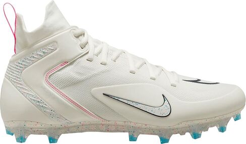 Nike Alpha Huarache 8 Elite CW4440-116 Sail/Hyper Pink/Laser Blue/White Men's Lacrosse Cleats 7.5 US in Saudi Arabia