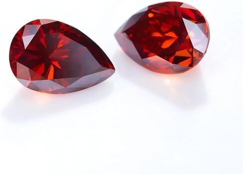 Moissanite Loose Stones Ruby Gemstones Lab Diamond Excellent Round/Pear Cut for Custom Jewelry Making Ring Earrings Pendant Bracelets 0.5ct-3.0ct with Certificate in Saudi Arabia