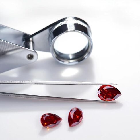 Moissanite Loose Stones Ruby Gemstones Lab Diamond Excellent Round/Pear Cut for Custom Jewelry Making Ring Earrings Pendant Bracelets 0.5ct-3.0ct with Certificate in Saudi Arabia
