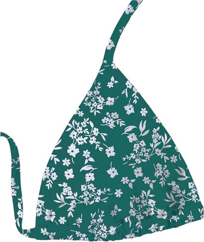 WDIRARA Women's 2 Piece Floral Print Tie Back Halter Swimwear Set Triangle Bra & Tie Side Bikini Swimsuit Set in Saudi Arabia